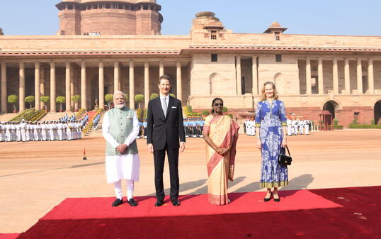 Staatsbesuch in Indien
