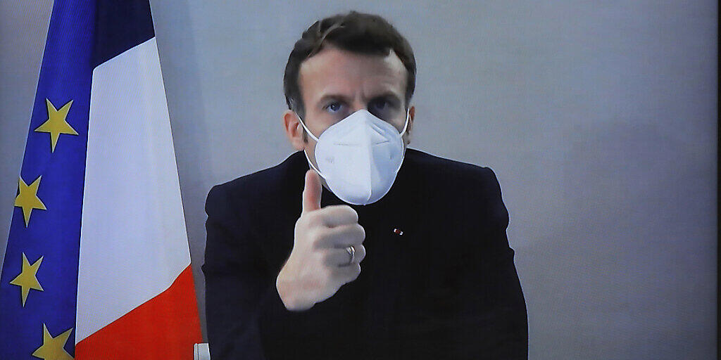 dpatopbilder - Frankreichs Präsident Macron ist positiv auf das Coronavirus getestet worden. Foto: Charles Platiau/POOL Reuters/AP/dpa dpatopbilder - Frankreichs Präsident Macron ist positiv auf das Coronavirus getestet worden. Foto: Charles Platiau/POOL Reuters/AP/dpa