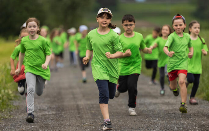 Sponsorenlauf der Primarschule Mauren