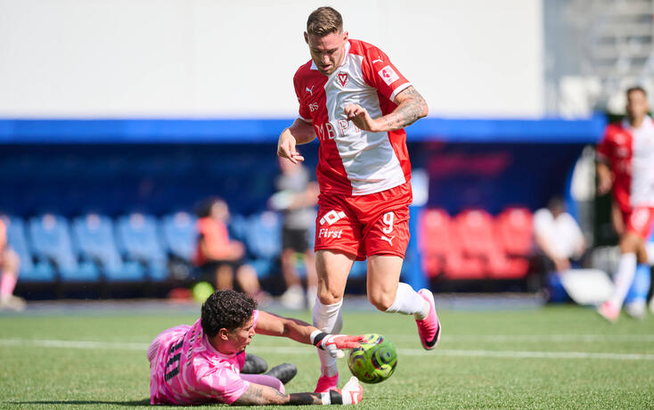 Die Offensive des FC Vaduz (hier Marcel Monsberger) muss kaltschn&auml;uziger zu Werke gehen. Gegen  St.&thinsp;Gallen wird es nicht mehr soviele Torchancen geben wie in Andorra.