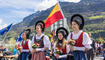Feierlichkeiten zum Jubiläum bei der alten Rheinbrücke Vaduz–Sevelen