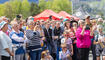 Feierlichkeiten zum Jubiläum bei der alten Rheinbrücke Vaduz–Sevelen