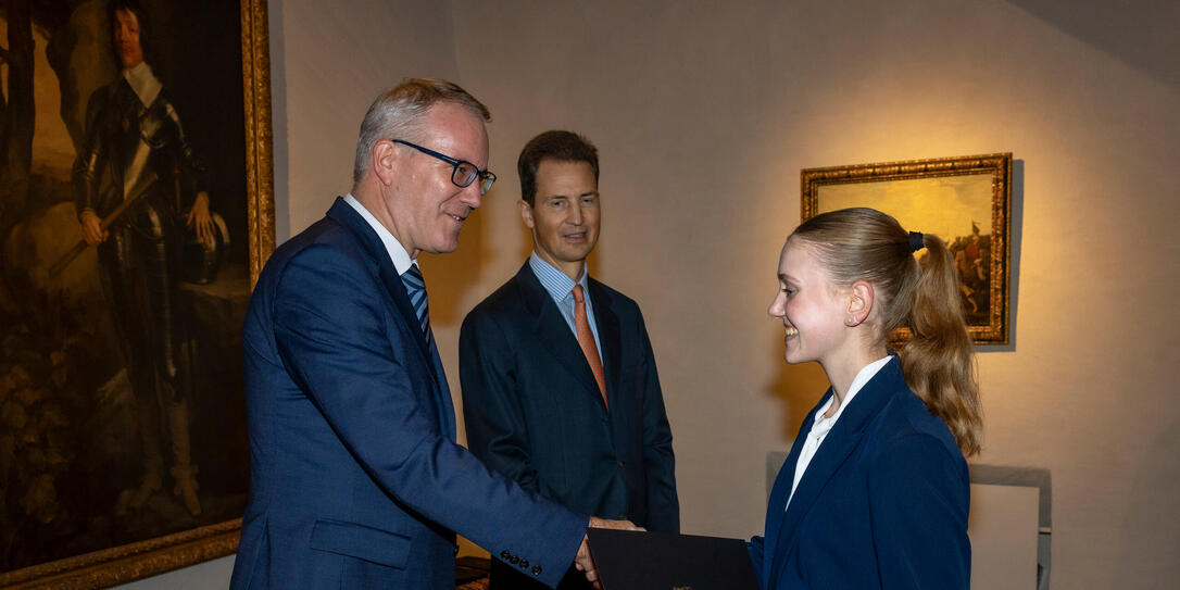 Eintragung Goldenes Buch in Vaduz