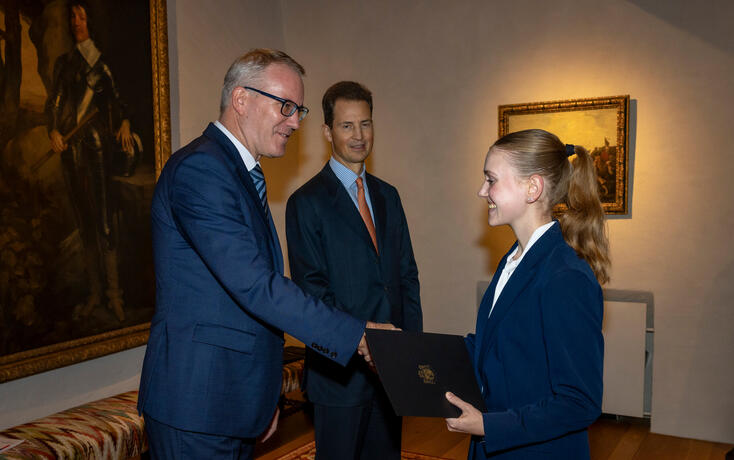 Eintragung Goldenes Buch in Vaduz