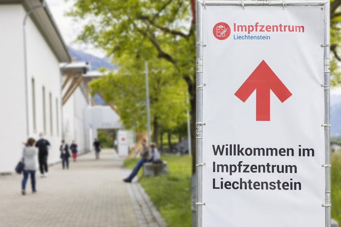 Impfzentrum in Vaduz