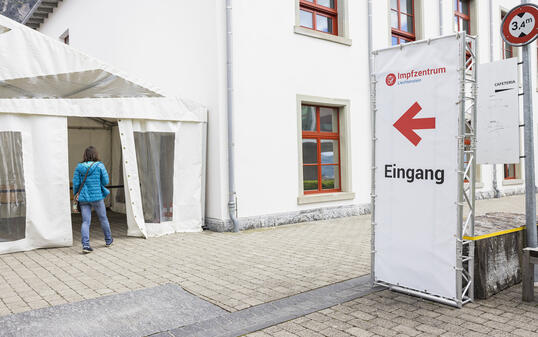 Impfzentrum in Vaduz