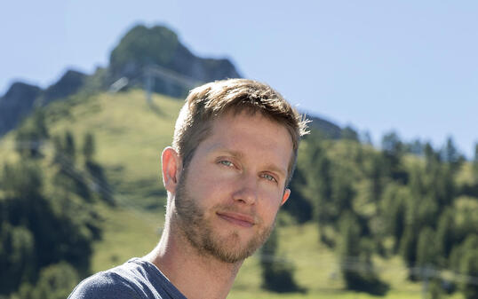 Schauspieler Bernhard Bozian in Malbun