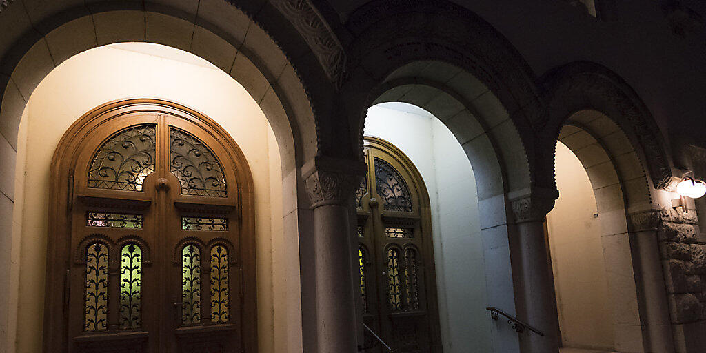Eine besondere Beleuchtung - hier an der Synagoge in Lausanne - erinnert an die Reichspogromnacht vor 80 Jahren.