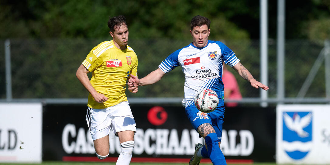 Felipe Becegato de Mello (r.) ist einer der f&uuml;nf Spieler, die in der R&uuml;ckrunde nicht mehr beim USV spielen werden.