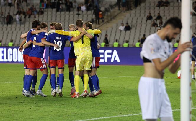 Das kleine Liechtenstein feiert &ndash; w&auml;hrend sich die aserbaidschanischen Spieler am Donnerstag in Baku richtig &auml;rgerten.