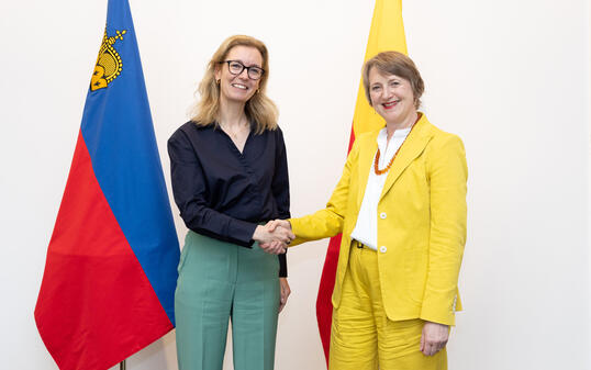 Besuch Anja Klug bei Sabine Monauni, Vaduz
