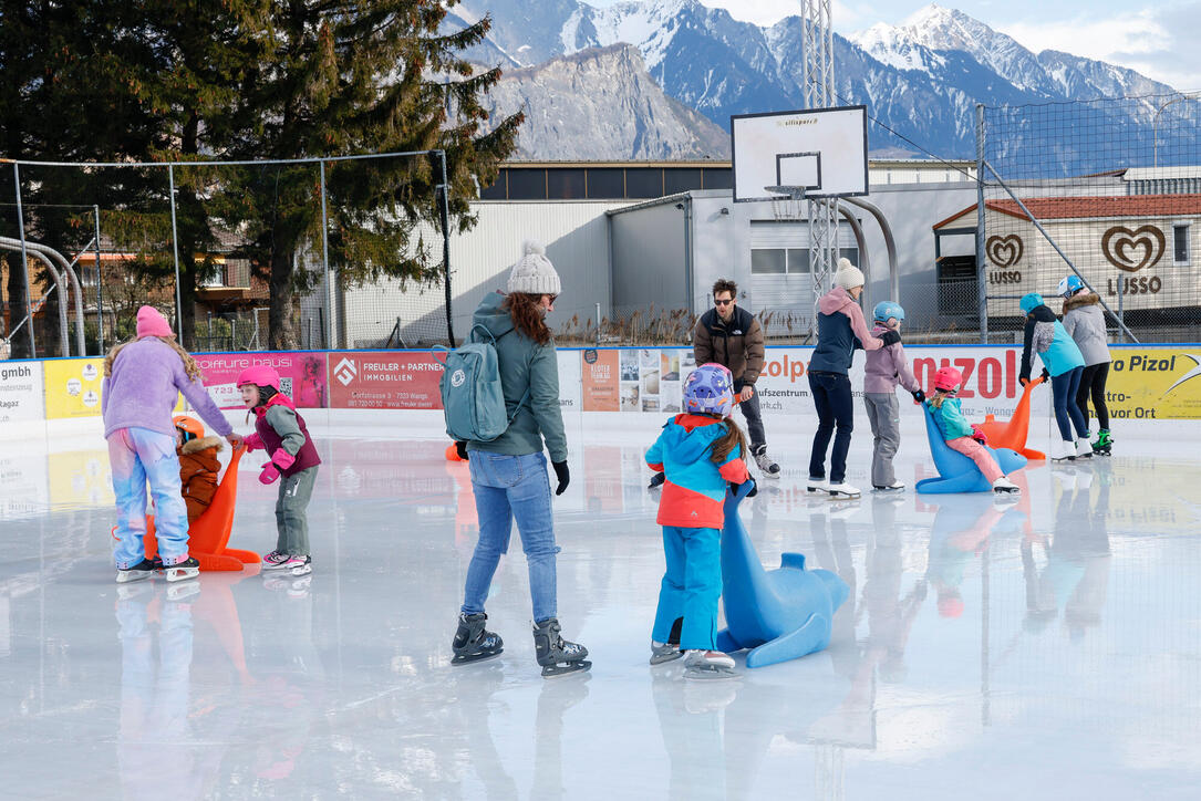 Iisfäscht in Sargans, St. Gallen, Schweiz.