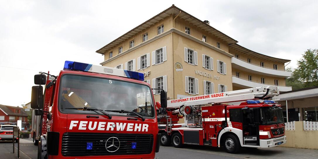 Feuerwehreinsatz in Vaduz Feuerwehreinsatz in Vaduz