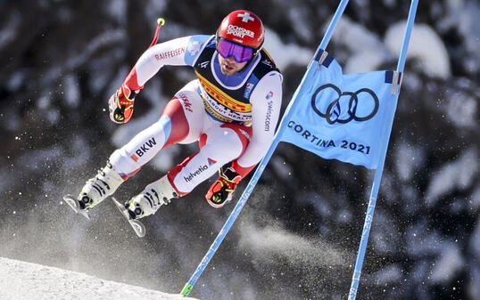 Beat Feuz könnte mit einem zweiten Abfahrtstitel in einen exklusiven Kreis vorstossen