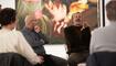 Diskussionsrunde im Rahmen der Ausstellung "Form-Farbe-Fläche"