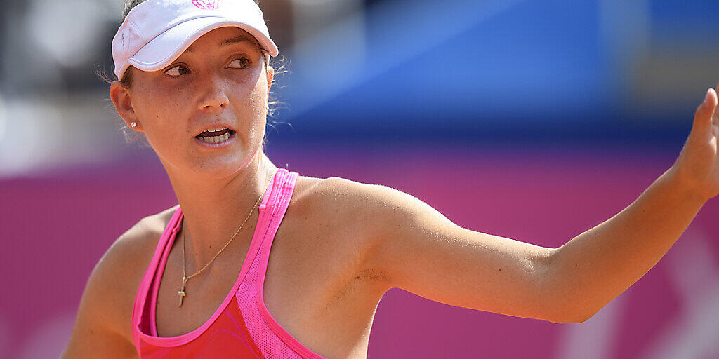 Leonie K&uuml;ng im Sommer 2018 beim WTA-Turnier in Gstaad