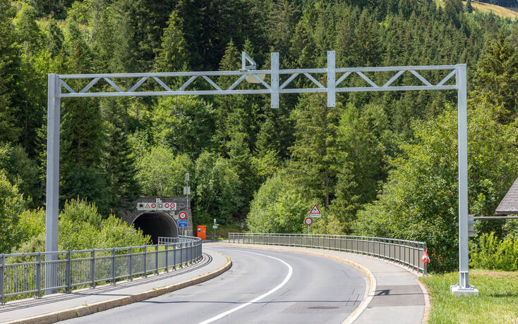 Messanlage Tunnel Gnalp Steg