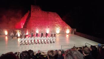 Trommelgruppe am Princely Liechtenstein Tattoo 2024
