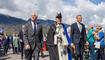 Feierlichkeiten zum Jubiläum bei der alten Rheinbrücke Vaduz–Sevelen