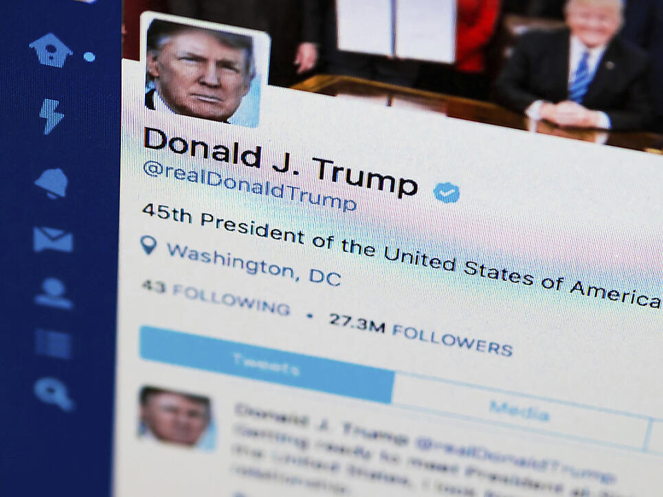 US-Präsident Donald Trump hat auf einen Schlag Hunderttausende Follower auf Twitter verloren. (Archivbild)