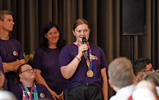 Empfang Special Olympics Team Liechtenstein