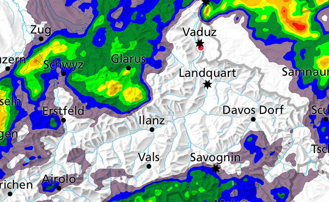 Das Gewitter macht einen Bogen um Liechtenstein