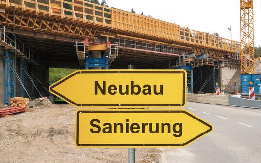 Bridge renovation or new bridge construction