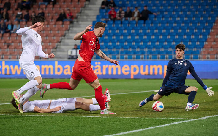 Marcel Monsberger hat in dieser Saison bislang sieben Treffer f&uuml;r den FCV erzielt.