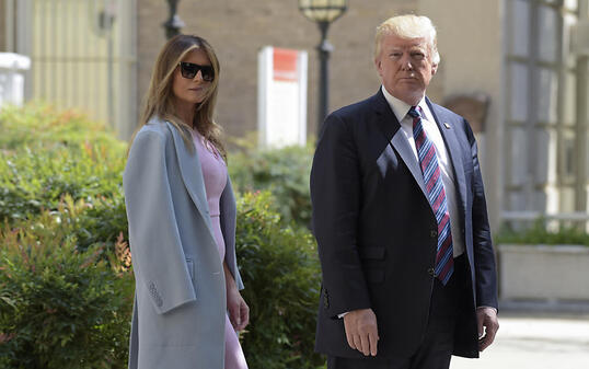 US-Präsident Donald Trump und seine Frau Melania spenden Geld für die Opfer, die vom Hurrikan "Harvey" heimgesucht wurden. (Archivbild)