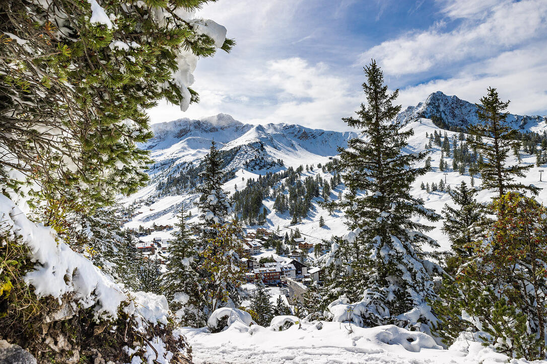 Erster Schnee in Liechtenstein