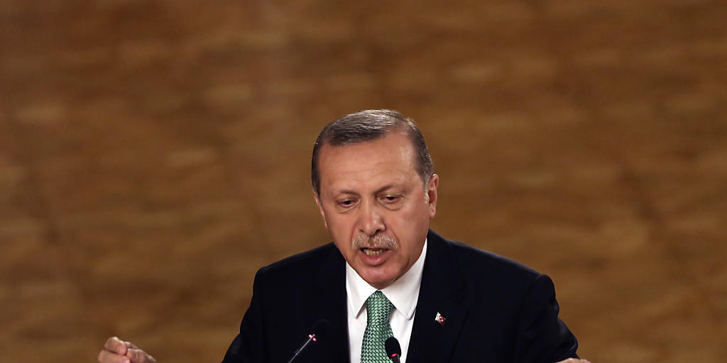 "Wer bist du denn": Der türkische Präsident Recep Tayyip Erdogan ereifert sich in seiner Rede vor dem Parlament über die Herabstufung seines Landes durch die Ratingagentur Standard & Poor's.