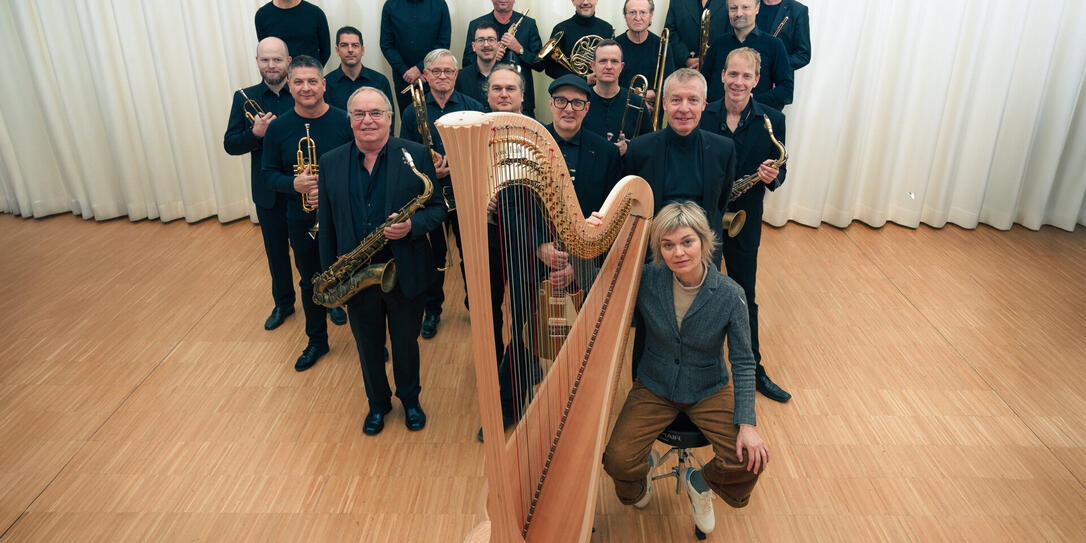 Daniel Schuchter (2. v. l., hintere Reihe) spielt erstmals beim Bodan Art Orchestra mit.