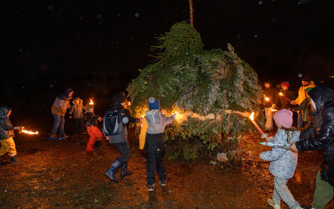 Funken Triesen mit Fackelumzug
