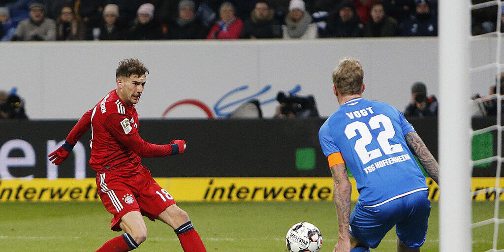 Leon Goretzka - hier beim 1:0 - zweifacher Torschütze für die Bayern