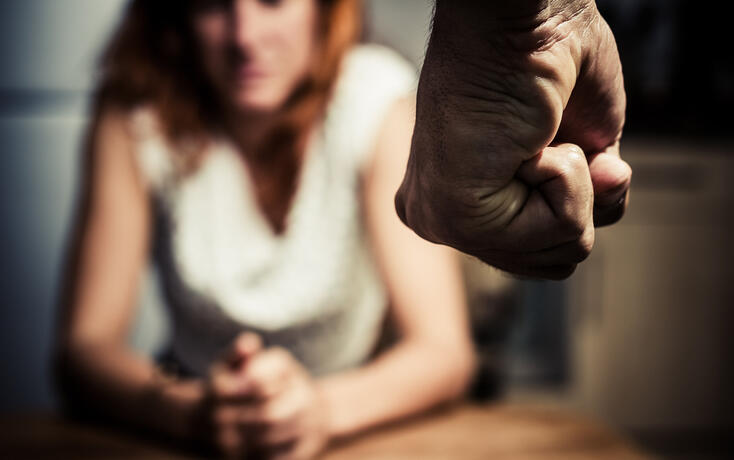 Woman in fear of domestic abuse