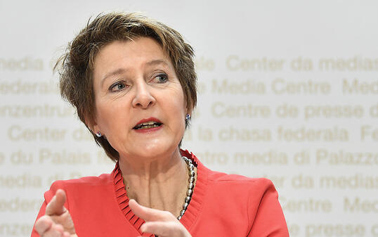 "Auch Nichtstun kostet": Umweltministerin und SP-Bundesrätin Simonetta Sommaruga. (Archivbild)