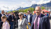 Feierlichkeiten zum Jubiläum bei der alten Rheinbrücke Vaduz–Sevelen