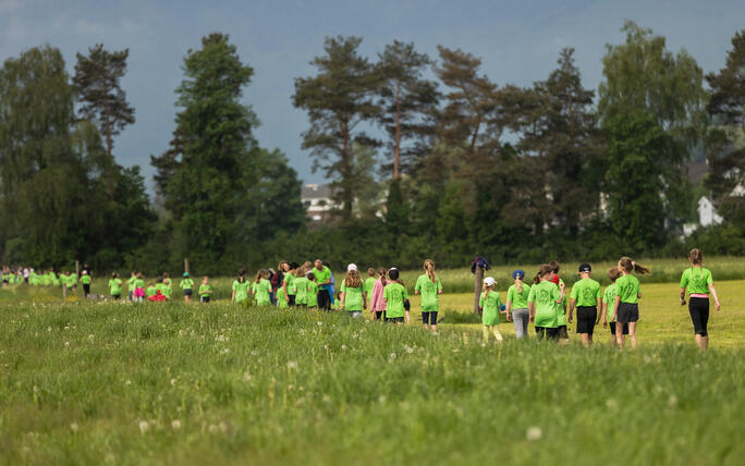 Sponsorenlauf der Primarschule Mauren