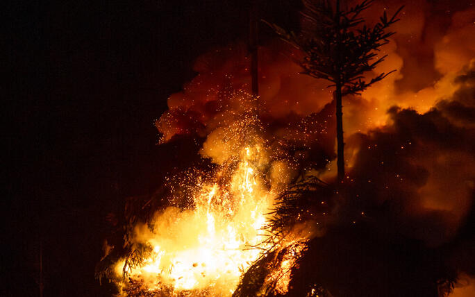 Funken Triesen mit Fackelumzug