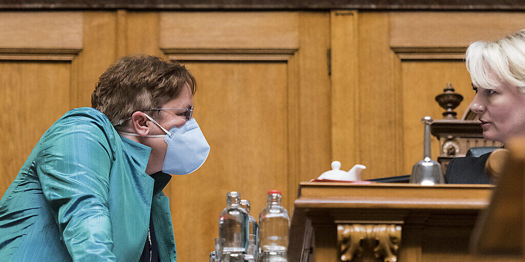 SVP-Nationalrätin Magdalena Martullo-Blocher darf im Nationalratssaal keine Gesichtsmaske tragen.