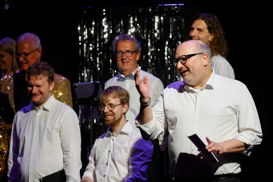 Jubil&auml;umskonzert des Young Unlimited Chors im Gemeindesaal von Mauren.