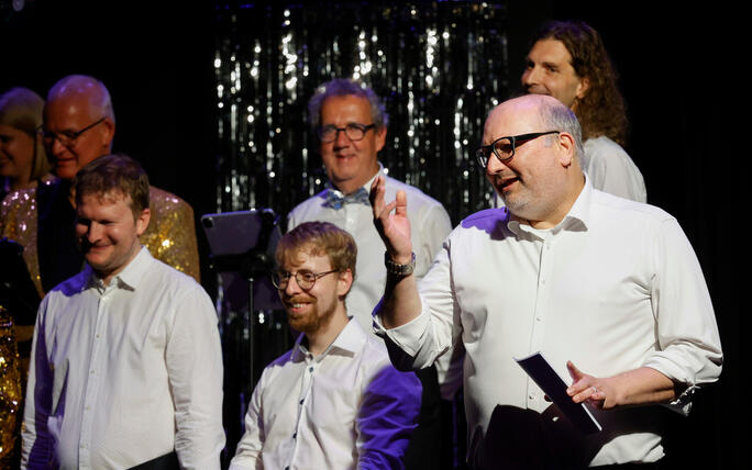 Jubiläumskonzert des Young Unlimited Chors im Gemeindesaal von Mauren.