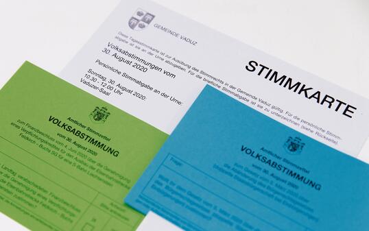 Stimmkarte, Vaduz