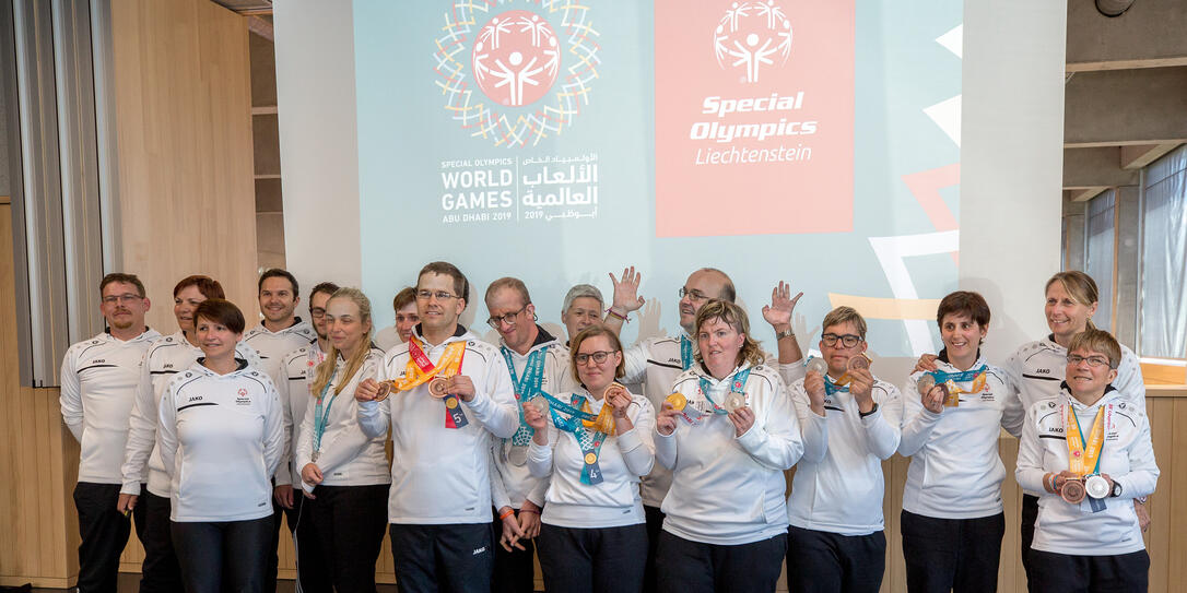 Empfang Special Olympics nach Weltspielen in Abu Dhabi