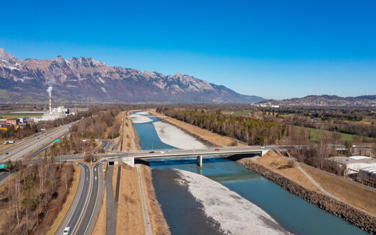 Rheinbr&uuml;cke in Schaan