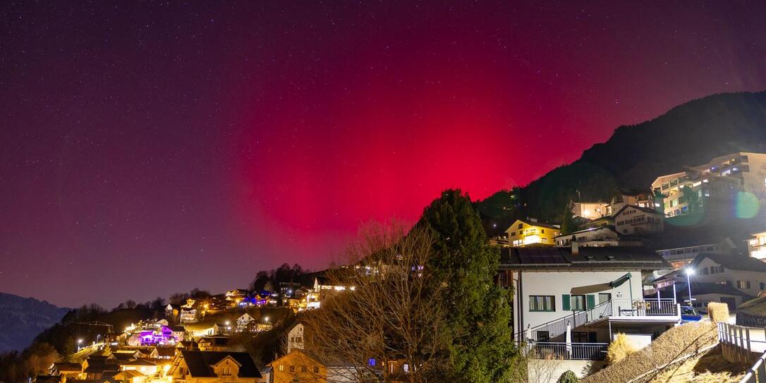 So sch&ouml;n waren die Nordlichter &uuml;ber Liechtenstein (19.01.2026)