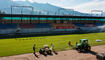 Liechtenstein Vaduz Fussball Rheinpark Stadion Verlegung Rollrasen
