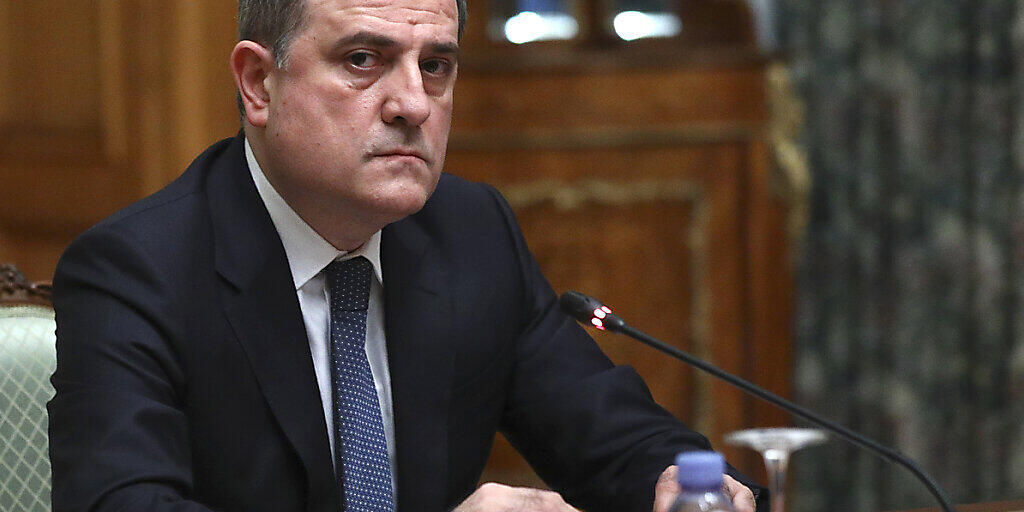 HANDOUT - Dieses vom Pressedienst des russischen Außenministeriums zur Verfügung gestellte Foto zeigt Jeyhun Bayramov, Außenminister von Aserbaidschan. Armenien und Aserbaidschan haben sich auf eine Waffenruhe bei den Kämpfen in der Südkaukasusregion Berg-Karabach geeinigt. Foto: Uncredited/Russian Foreign Ministry Press Service/AP/dpa - ACHTUNG: Nur zur redaktionellen Verwendung im Zusammenhang mit der aktuellen Berichterstattung und nur mit vollständiger Nennung des vorstehenden Credits