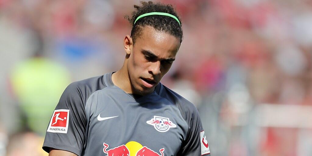 Viele Sorgen: Der Frust ist Leipzigs Yussuf Poulsen ins Gesicht geschrieben