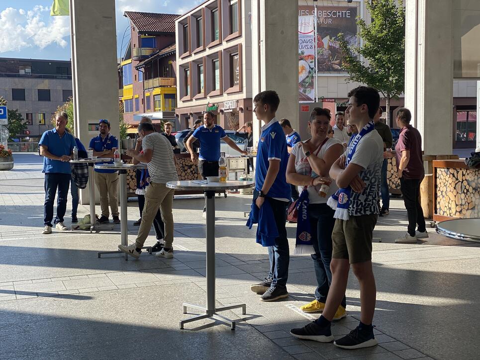 Warm Up Party vor Liechtenstein - Deutschland